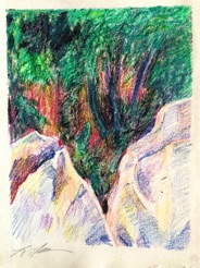 Boulders
crayon